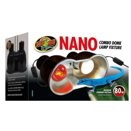 Zoo Med Nano Combo Dome Lamp Fixture - 80 Watt - (8