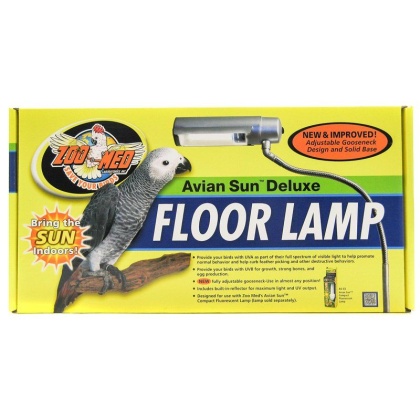Zoo Med Avian AvianSun Deluxe Floor Lamp - Adjustable Avian Floor Lamp