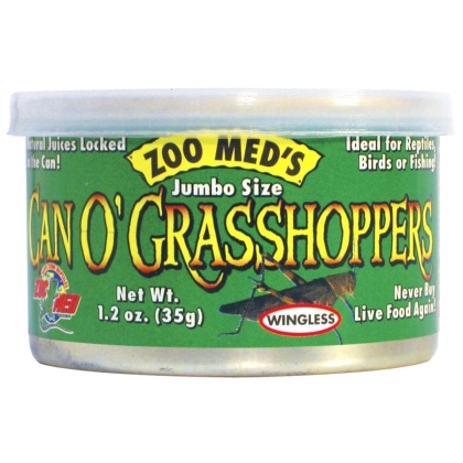 Zoo Med Can O\' Jumbo Sized Grasshoppers - 1.2 oz