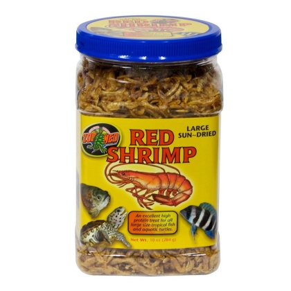 Zoo Med Large Sun-Dried Red Shrimp - 10 oz