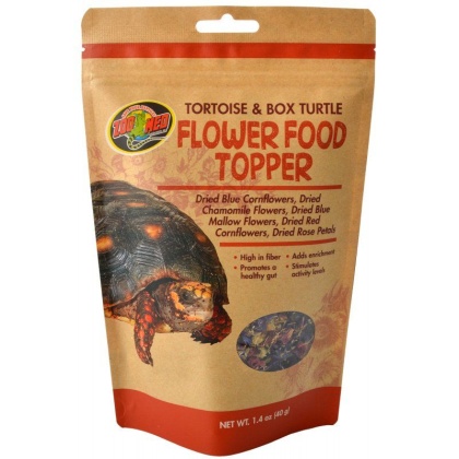 Zoo Med Tortoise & Box Turtle Flower Food Topper - 1.4 oz