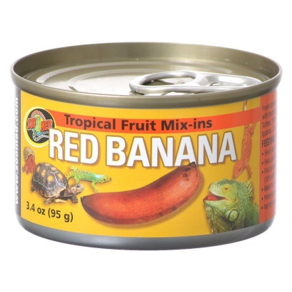 Zoo Med Tropical Friut Mix-ins Red Banana Reptile Treat - 4 oz