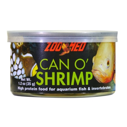 Zoo Med Can O Shrimp High Protein Food for Aquarium Fish & Invertebrates - 1.2 oz