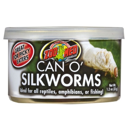 Zoo Med Can O\' Silkworms - 1.2 oz (35 g)