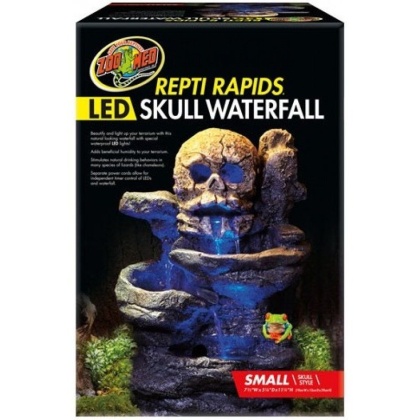 Zoo Med Repti Rapids LED Skull Waterfall - Small - (7.5