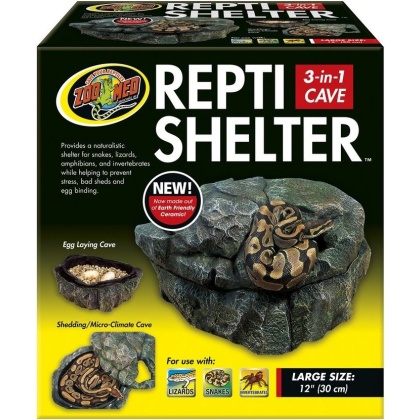 Zoo Med Repti Shelter 3 in 1 Cave - Large - 12
