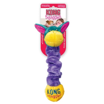 Kong Squiggles Plush Dog Pull Toy - Large (13