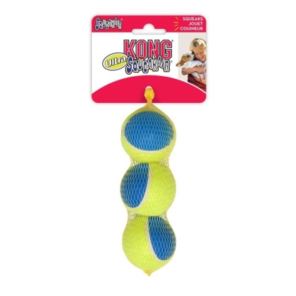 Kong Ultra Squeakair Ball Dog Toy - Medium - 3 Pack - (2.5