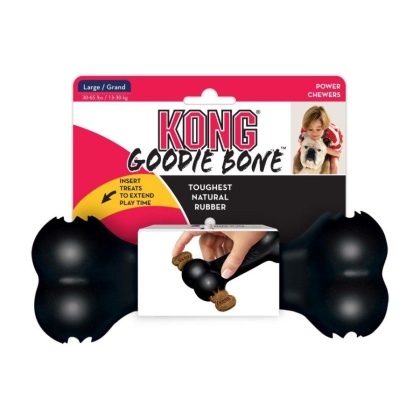 Kong XTreme Goodie Bone - Black - Large (Dogs 30-65 lbs)