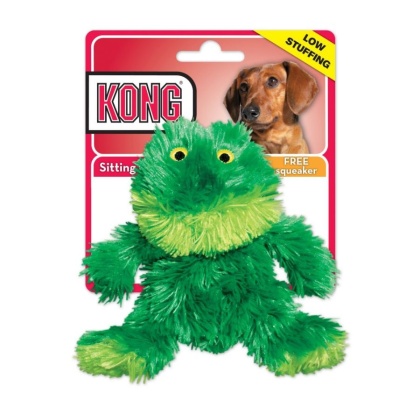 Kong Plush Frog Dog Toy - Medium