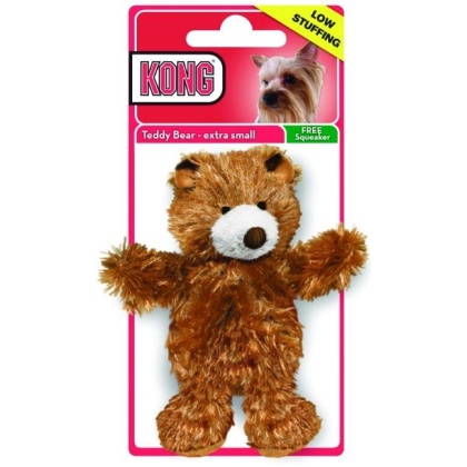 Kong Plush Teddy Bear Dog Toy - Medium