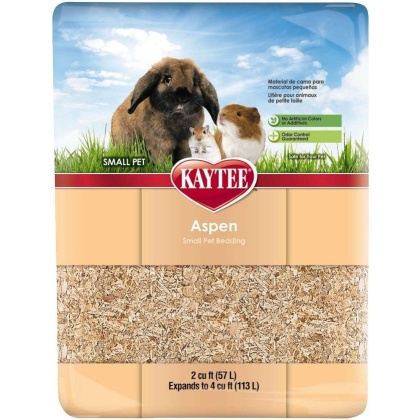 Kaytee Aspen Small Pet Bedding & Litter - 1 Bail - (2 Cu. Ft. Expands to 4 Cu. Ft.)