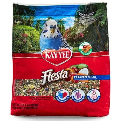 Kaytee Fiesta Parakeet Food - 4.5 lbs