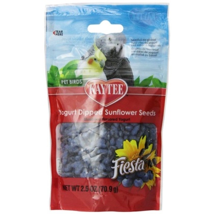 Kaytee Fiesta Yogurt Dipped Sunflower Seeds - Blueberry - 2.5 oz