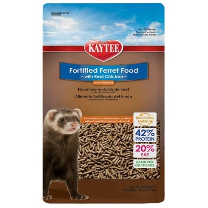 Kaytee Fortified Ferret Diet with Real Chicken - 4 lbs