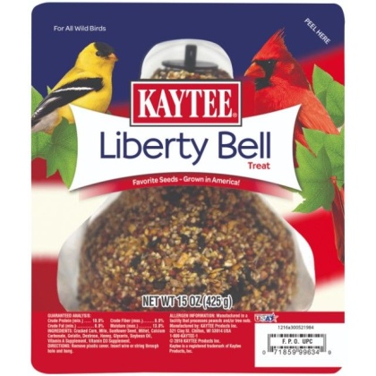 Kaytee Liberty Bell Wild Bird Treat with Favorite Seeds Grown In America For Wild Birds  - 15 oz