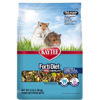 Kaytee Forti-Diet Pro Health Hamster & Gerbil Food - 3 lbs