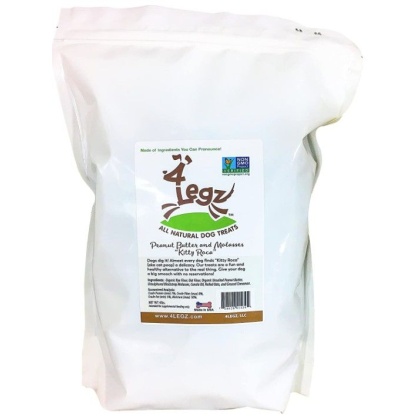 4Legz Kitty Roca Crunchy Dog Cookies Peanut Butter and Molasses - 4 lbs