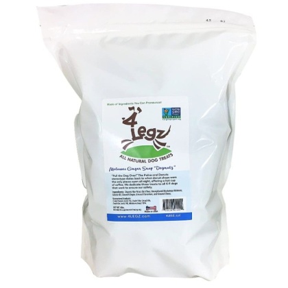 4Legz Molasses Ginger Snap Dognutz Dog Cookies - 4 lbs