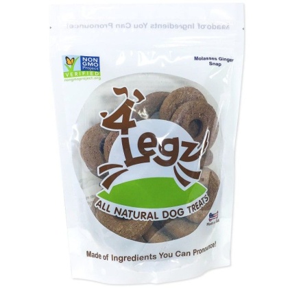 4Legz Molasses Ginger Snap Dognutz Dog Cookies - 7 oz