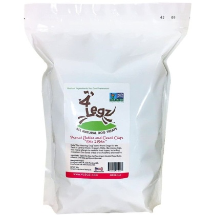 4Legz Ode 2 Odie Peanut Butter and Carob Chips for Dogs - 4 lbs
