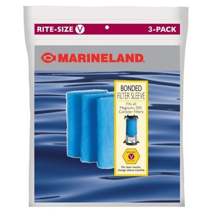 Marineland Rite-Size V Bonded Fiber Sleve - 350 Micron - 3 Pack