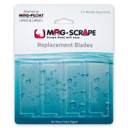 Mag Float Replacement Blades for Large & Large+ Acrylic Cleaners - 4 count