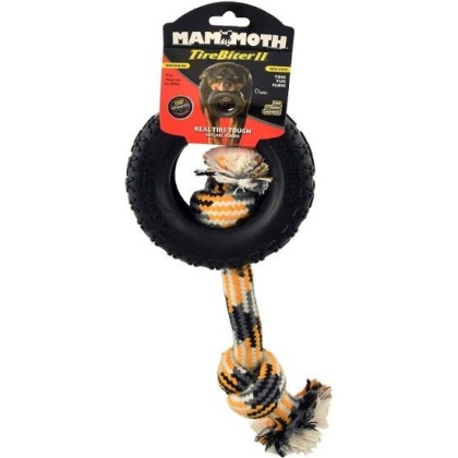 Mammoth Tirebiter II Dog Toy with Rope Medium - 1 count (5