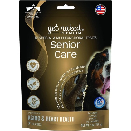 Get Naked Premium Senior Care Dog Treats - Chicken & Salmon Flavor - 7 oz