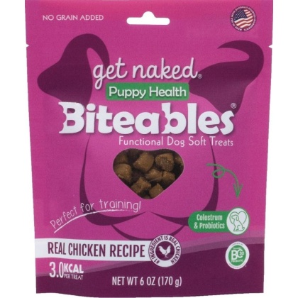 Get Naked Puppy Health Biteables Soft Dog Treats Chicken Flavor - 6 oz