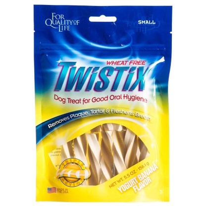 Twistix Wheat-Free Yogurt & Banana Dental Dog Treats - Small (5.5 oz)
