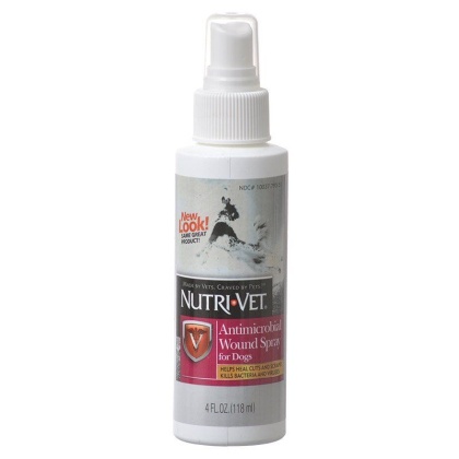 Nutri-Vet Antimicrobial Wound Spray for Dogs - 4 oz