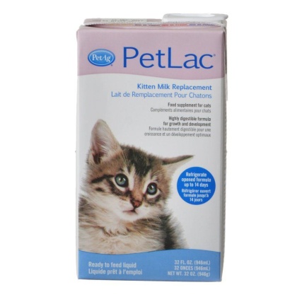 Pet Ag PetLac Kitten Milk Replacement - Liquid - 32 oz