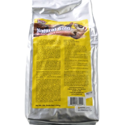 Pretty Pets Nutrient Rich Ferret Food For Daily Diet - 3lb