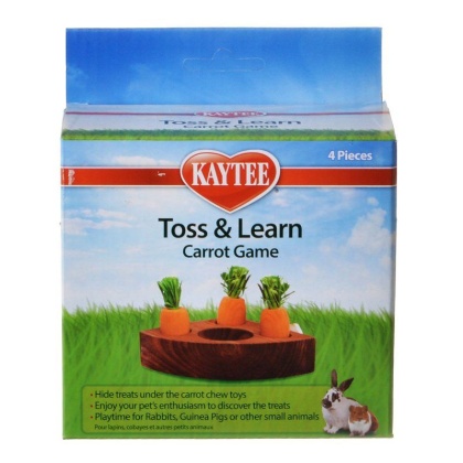 Kaytee Toss & Learn Carrot Game - 1 Pack - (4 Pieces)