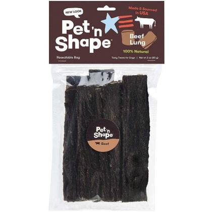 Pet \'n Shape Natural Beef Lung Strips Dog Treats - 3 oz