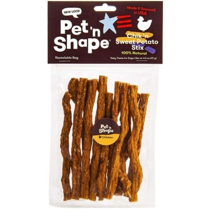 Pet \'n Shape Natural Chik \'n Sweet Potato Stix Dog Treats - 3.5 oz