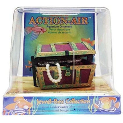 Penn Plax Action Air Treasure Chest Aquarium Ornament - Treasure Chest