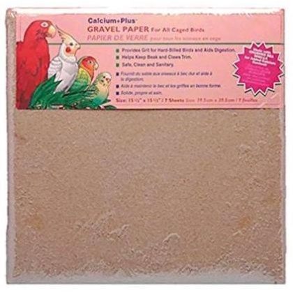 Penn Plax Calcium Plus Gravel Paper for Caged Birds - 15.5