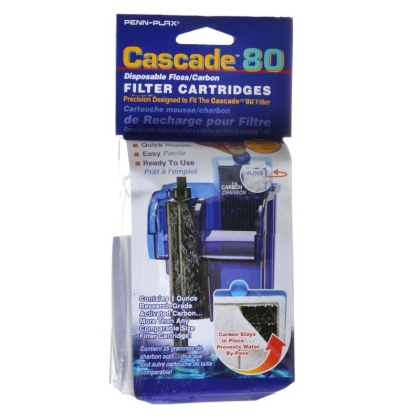 Cascade 80 Disposable Floss & Carbon Power Filter Cartridges - 3 Pack