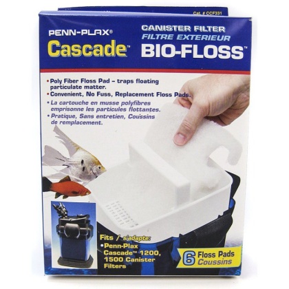 Cascade Canister Filter Bio-Sponge - 1200 & 1500 Bio Sponge (6 Pack)