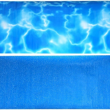 Penn Plax Double-Back Aquarium Background - Tropical Reflections / Blue Bubbles - 19\