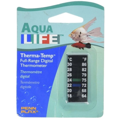 Penn Plax Digital Thermometer Small Strip 2