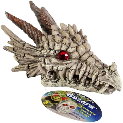 Penn Plax Gazer Dragon Skull Aquarium Ornament - 3\