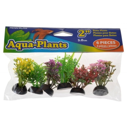 Penn Plax Aqua-Plants Betta Plants - Small - 6 Count
