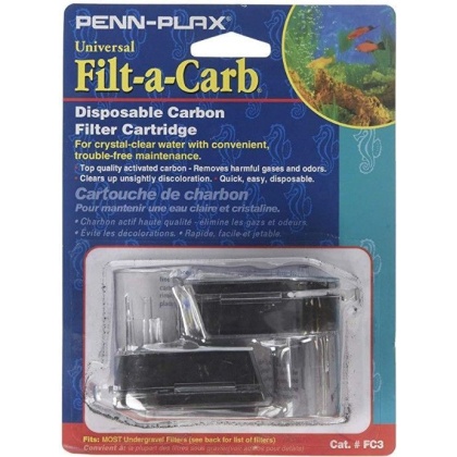 Penn Plax Filt-a-Carb Universal Carbon Undergravel Filter Cartridge - 2 count