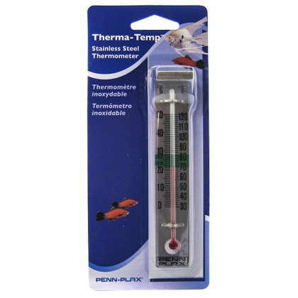 Penn Plax Therma-Temp Sainless Steel Thermometer - Stainless Steel Thermometer