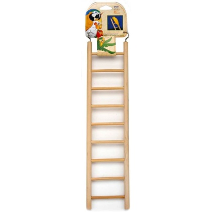 Penn Plax Natural Wooden Ladder for Birds - Large 1 count