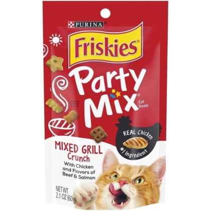 Friskies Party Mix Cat Treats - Mixed Grill Crunch - 2.1 oz