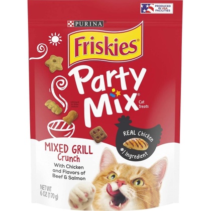 Friskies Party Mix Crunch Treats Mixed Grill - 6 oz